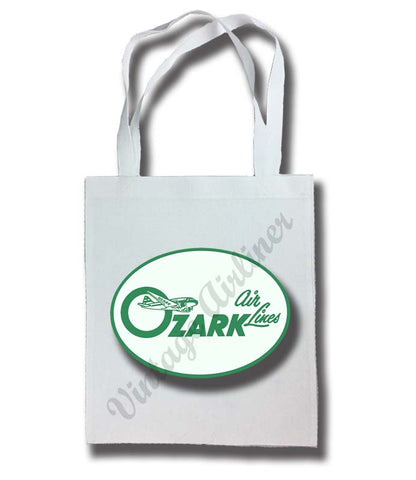 Ozark Airlines Vintage Baggage Sticker Tote Bag