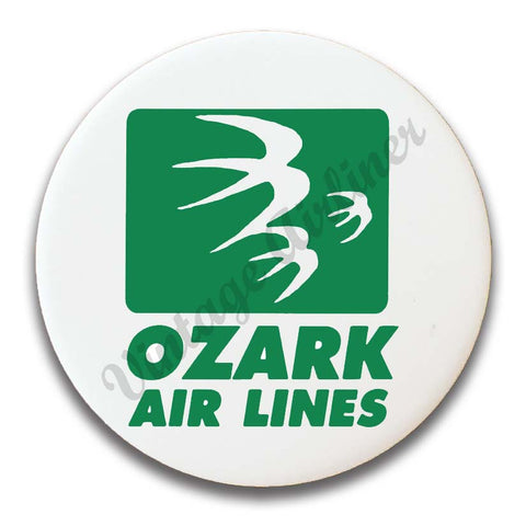 Ozark Airlines Green Logo Magnets