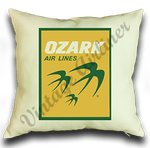 Ozark Airlines Yellow Logo Pillow Case Cover