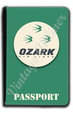 Ozark Airlines Green Bag Sticker Passport Case