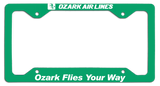 Ozark Air Lines - Ozark Flies Your Way - License Plate Frame