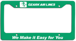 Ozark Air Lines - We Make it Easy for You - License Plate Frame