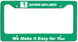 Ozark Air Lines - We Make it Easy for You - License Plate Frame