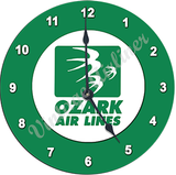 Ozark Air Lines Green Logo Wall Clock