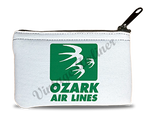 Ozark Airlines Green Logo Rectangular Coin Purse