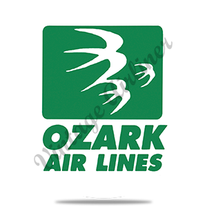 Ozark Airlines Logo Round Coaster