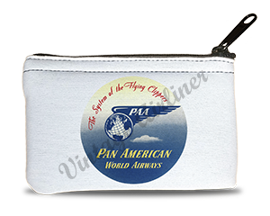 Pan Am 1930's Vintage Bag Sticker Rectangular Coin Purse