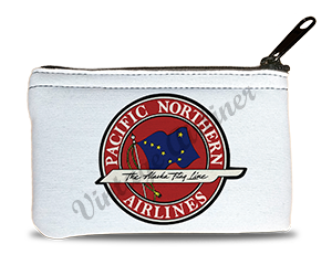 Pacific Northern Airlines Vintage Bag Sticker Rectangular Coin Purse