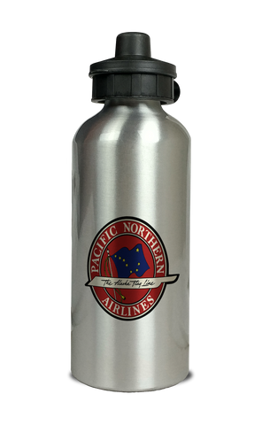 Pacific Northern Airlines Vintage Aluminum Water Bottle