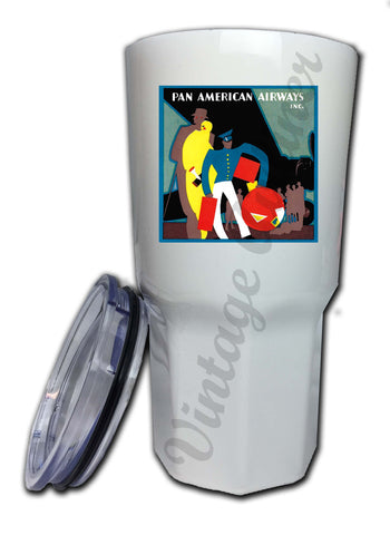 Pan Am 1950's Bag Sticker Tumbler