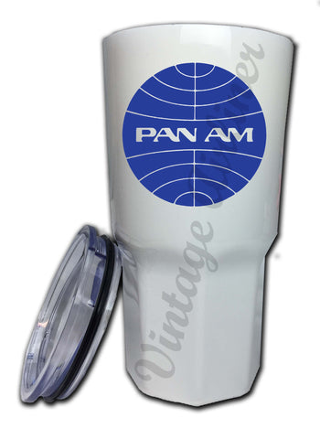 Pan Am Blue Globe Logo Tumbler