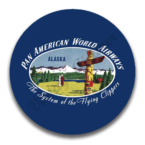 Pan American World Airways Alaska Vintage Magnets