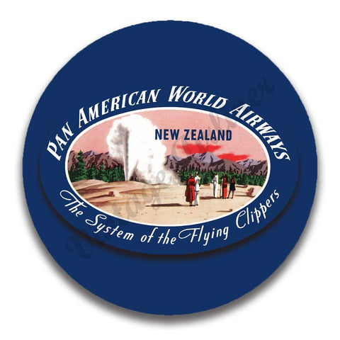 Pan American World Airways New Zealand Vintage Magnets