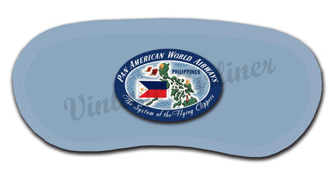 Pan American World Airways Philippines Vintage Bag Sticker Sleep Mask