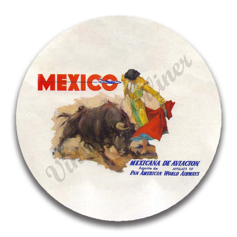 Pan American World Airways Mexico Vintage Magnets