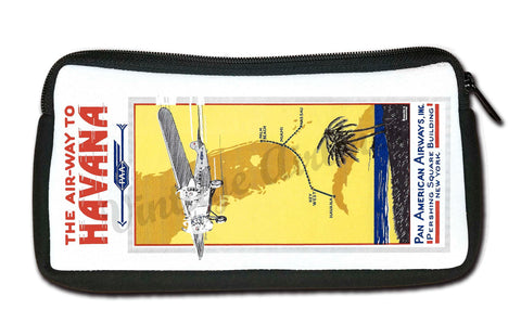 Pan American Airway Air-Way To Havana Vintage Travel Pouch