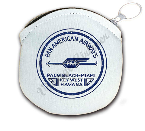 Pan American Airways Vintage Round Coin Purse