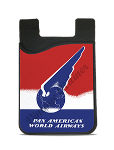 Pan American World Airways 1940's Vintage Bag Sticker Card Caddy