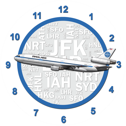 Pan Am DC10 Wall Clock