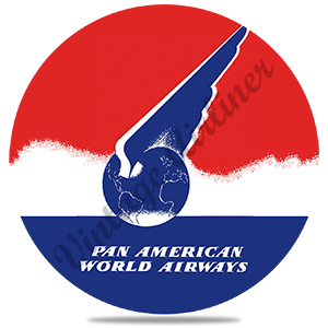 Pan American World Airways 1940's Vintage Round Coaster