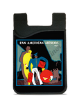 Pan American World Airways 1950's Vintage Bag Sticker Card Caddy