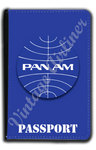Pan Am Globe Logo Passport Case