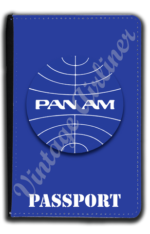 Pan Am Globe Logo Passport Case