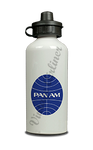 Pan American World Airways Blue Logo Aluminum Water Bottle