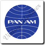 Pan Am Classic Round Logo - Square Coaster
