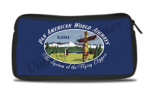 Pan American World Airways Alaska Vintage Bag Sticker Travel Pouch