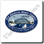 Pan American World Airways Australia Vintage Square Coaster