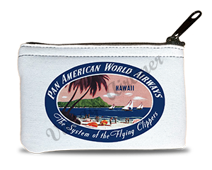 Pan American World Airways Hawaii Bag Sticker Rectangular Coin Purse