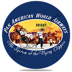 Pan American World Airways Orient Vintage Round Coaster