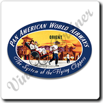 Pan American World Airways Orient Vintage Square Coaster