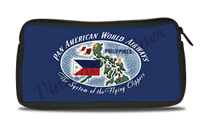 Pan American World Airways Philippines Vintage Bag Sticker Travel Pouch