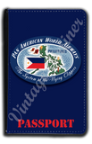 Pan Am Vintage Philippines Bag Sticker Passport Case