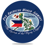 Pan American World Airways Philippines Vintage Round Coaster