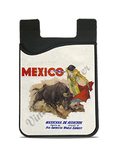Pan American World Airways Mexico Vintage Bag Sticker Card Caddy