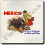 Pan American World Airways Mexico Vintage Square Coaster