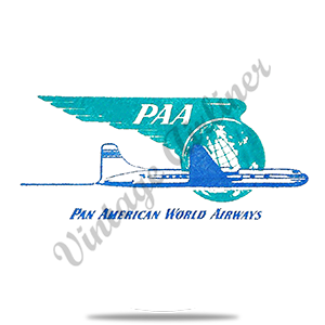 Pan American World Airways Bag Sticker Round Coaster