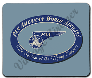 Pan Am 1930's Vintage Rectangular Mousepad
