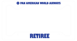 Pan Am Retiree - License Plate Frame