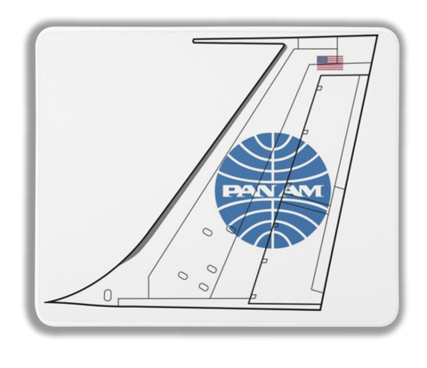 Pan Am Livery Airplane Tail Mousepad