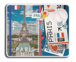 Ticket To Paris Collage MousePad