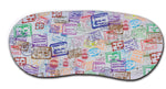 collage of passport stamps tags Sleep Mask