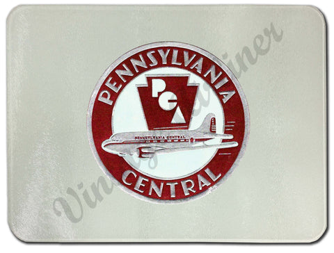 Pennsylvania Central Airlines Glass Cutting Board