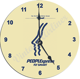 People's Express Logo Wall Clock