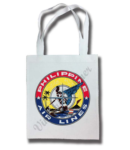 Philippines Airlines 1950's Vintage Tote Bag