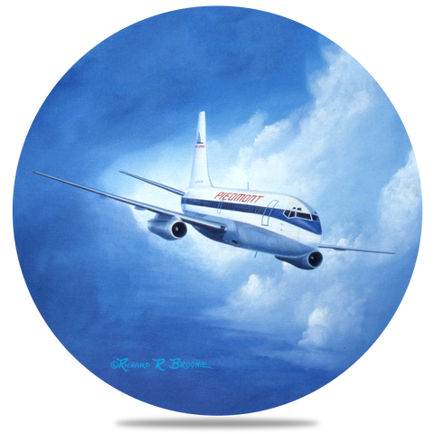 Piedmont Airlines 737 Round Coaster by Rick Broome