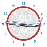 Piedmont 737 Wall Clock